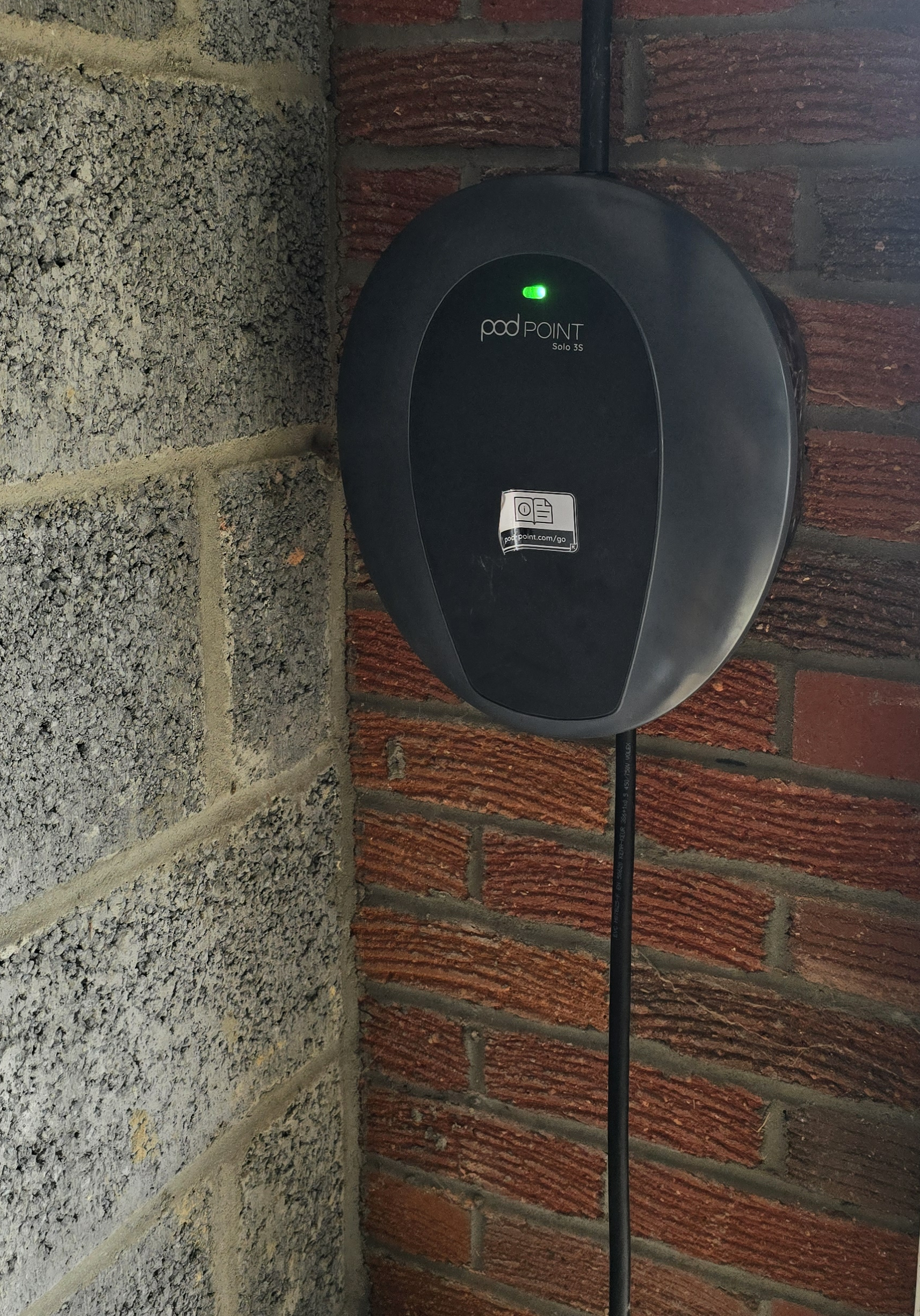 Pod Point EV Charger installed